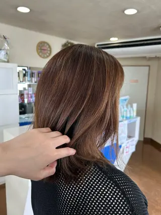ミディアム カラー hair＆make CIEL所属・武井 哉子のヘアスタイル