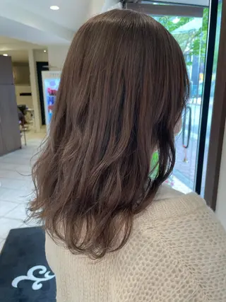 セミロング 韓国風ヘア♡ runaのヘアスタイル