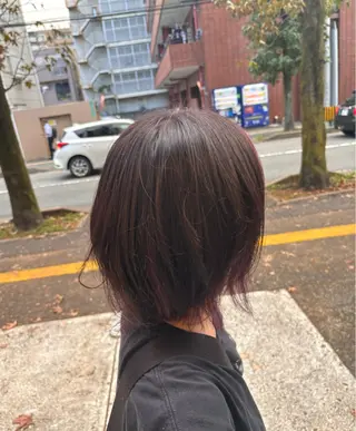 カラー 🌱なゆみ🌱透明感 /ナチュラル/高宮のヘアスタイル