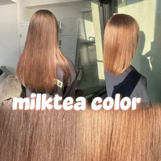 カラー 🫧ブリーチモデル/ 透明感カラー /みきのヘアスタイル