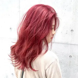 ロング カラー ヘアアレンジ ハイトーン/美髪矯正 🍃大江拓実のヘアスタイル