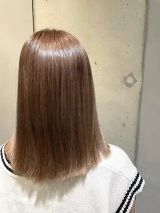 ミディアム カラー ハイライトが 得意なニキです😊のヘアスタイル