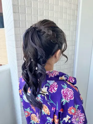 ロング ヘアアレンジ 縮毛矯正/艶髪カラー /パーマ/ひふみ🌱のヘアスタイル