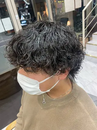 パーマ メンズ 🌴パーマオタク🌴 長谷川　諒佑🌈のヘアスタイル