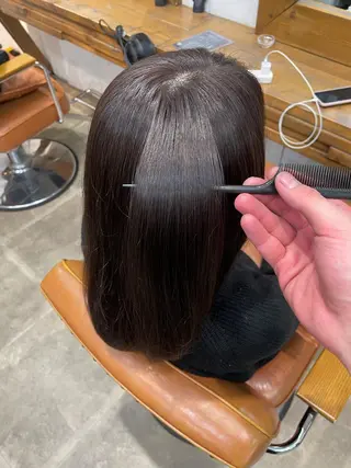 ロング カラー 松田 恋のヘアスタイル