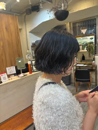 ミディアム パーマ Belle 新宿店所属・🐰ブリーチモデル 募集中/ゆな🐰のヘアスタイル