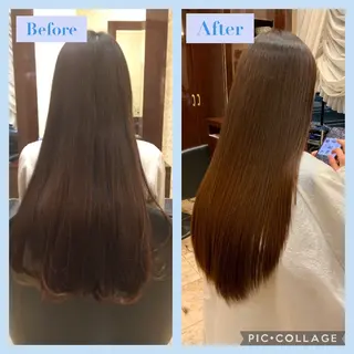 ロング 越川 南美のヘアスタイル