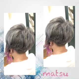 ショート カラー MATSU 🌟韓国🇰🇷のヘアスタイル