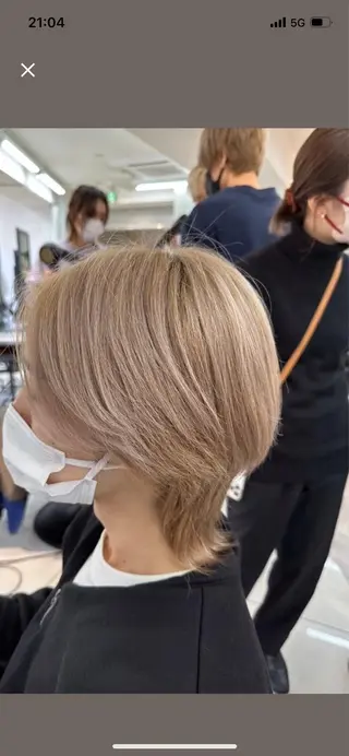 ショート 絶対綺麗な暖色カラー 🎯あります✨増渕✨のヘアスタイル