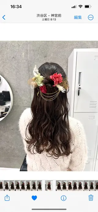 ロング ヘアアレンジ GrandStory SHIBUYA所属・卒業式お呼ばれ🕊️ ヘアセット✴︎ミキのヘアスタイル