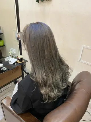 ロング カラー 🟢NEGi🟣 🫧髪質改善のヘアスタイル