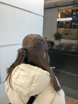 セミロング 細田 碧のヘアスタイル