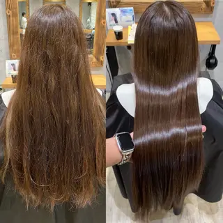 ロング カラー 髪質改善絹髪質感TR レイヤーカット/熊澤のヘアスタイル