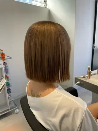 ミディアム EIGHT／栄／ 諏訪　晃平のヘアスタイル