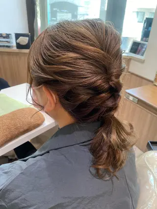 セミロング カラー ヘアアレンジ 古川 琴美のヘアスタイル