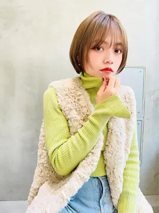 ショート カラー amie蒲田西口所属・🫧褒められ艶髪🫧 Minamiのヘアスタイル