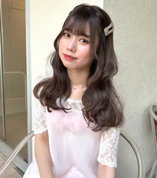 カラー mizuki/ピンク ベージュ.レイヤーのヘアスタイル