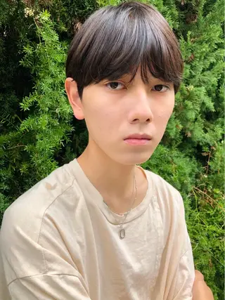 ショート メンズ🍃ナチュラル 韓国風ヘアRENのヘアスタイル