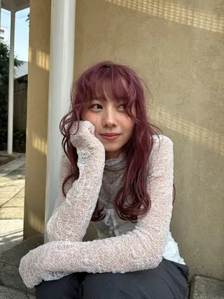 セミロング saya/似合わせ /透明感カラーのヘアスタイル