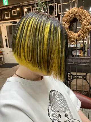 ショート カラー 新田龍之輔 →メンズ／派手髪のヘアスタイル