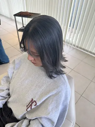 ミディアム 長嶋美奈/ 韓国風レイヤーカットのマツエク・マツパデザイン