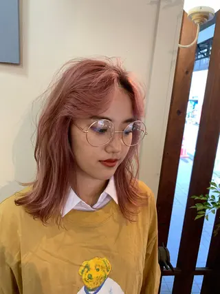 ミディアム カラー つくばUtooe's 副店長　寺沢颯のヘアスタイル