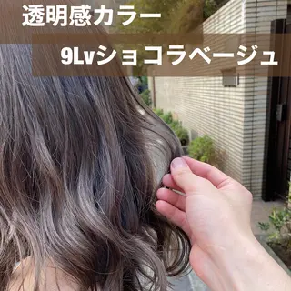 セミロング カラー ブリーチなし✨艶髪 カラー𓃲YAGIのヘアスタイル