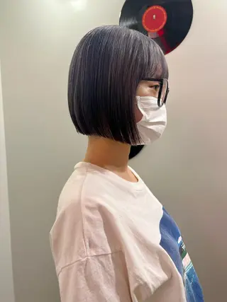 ショート カラー ヘアアレンジ 🧨ブリーチー×ボブ レイヤー💎じゅえるのヘアスタイル