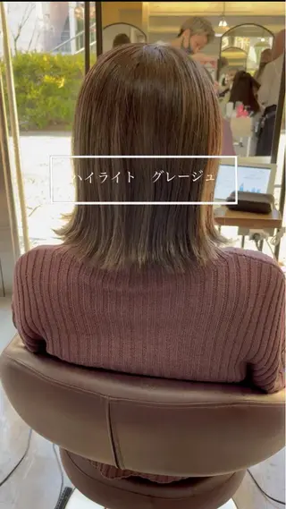 ミディアム メンズバレイヤージュ 斉藤春のヘアスタイル