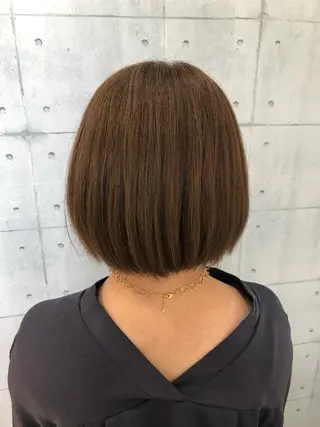 ミディアム パーマ 金沢 広美のヘアスタイル