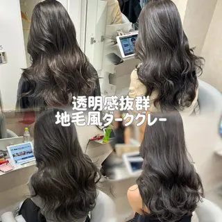 ロング カラー 韓国ハッシュカット/ 新宿/髪質改善/岡崎のヘアスタイル