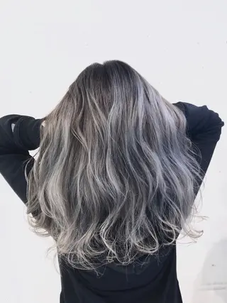 セミロング カラー パーマ ヘアアレンジ 【ツヤ髪美容師】 ツダケイスケのヘアスタイル