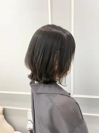 ミディアム 似合わせ艶髪カラー ❤️ハダユミのヘアスタイル