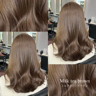 ミディアム カラー 💖ダブルカラー/ ケアカラー/レナ💖のヘアスタイル