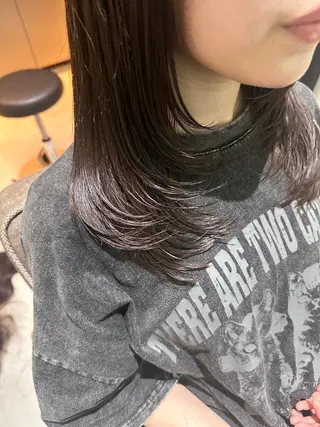 セミロング カラー ヘアアレンジ 🇰🇷韓国ｽﾀｲﾙ ﾚｲﾔｰ/ayanaのヘアスタイル