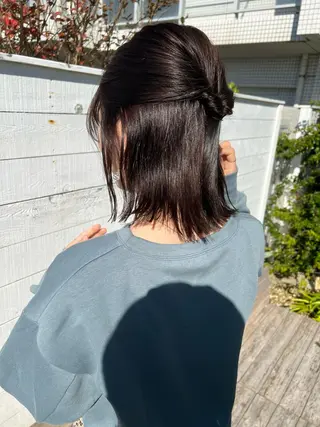 ミディアム カラー ヘアアレンジ ‎🤍透明感カラー 【仙川】セリナ‎🤍のヘアスタイル