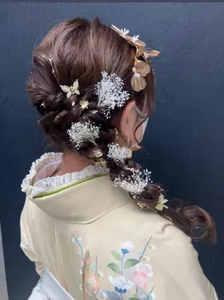 ロング カラー パーマ ヘアアレンジ メンズ キッズ grand story/colulu渋谷2号店所属・kotona 🤍miuraのヘアスタイル