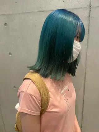 ミディアム カラー Asti blanche所属・ショート/ブリーチ mizuki🐋のヘアスタイル