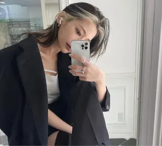 カラー 莉乃/縮毛矯正/髪質 改善/艶カラーのヘアスタイル