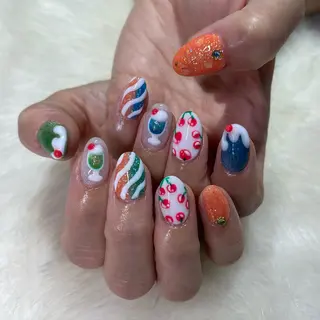 ネイル Amber21.所属・Nagahama Akariのネイルデザイン