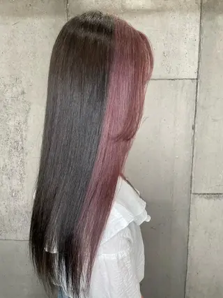 ロング 大内 志穂のヘアスタイル
