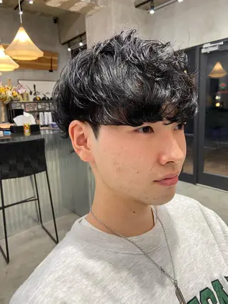 ショート パーマ メンズ エフエム 離れ 明大前(FM) FM離れ 明大前 メンズサロン/フェード【エフエム】所属・💈圧倒的メンズ特化 DAITO💈のヘアスタイル