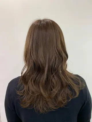 ロング カラー 新宿/小顔レイヤー/ 顔まわり/西慶太朗のヘアスタイル