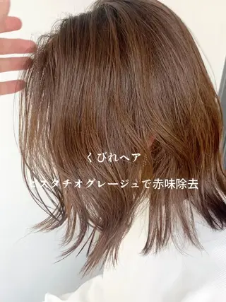 ミディアム 古沢 新のヘアスタイル