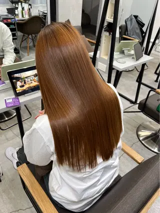 ロング メンズパーマ/透明感 カラー/影山乃愛のヘアスタイル