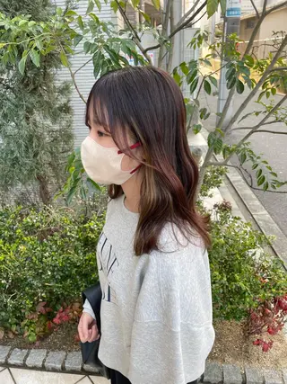 セミロング 亀川蓮 Agu hairのヘアスタイル