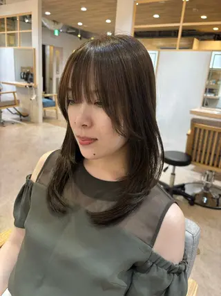 セミロング little×kuruku 銀座2号店 【リトルクルク】所属・🗽うる艶/メンズ Yui🗽🗺️のヘアスタイル