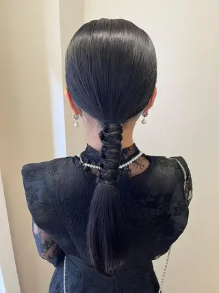 ロング ヘアアレンジ サソウ ユリエ🥥のヘアスタイル