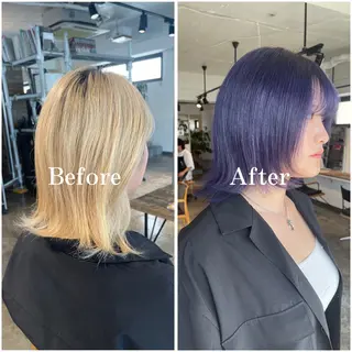 ショート カラー ムラ修正/ ハイトーン💖Riaのヘアスタイル