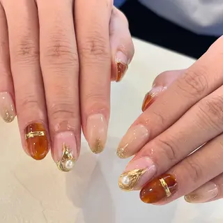 ネイル 🤎🧸 Aya 🧸🤎のネイルデザイン